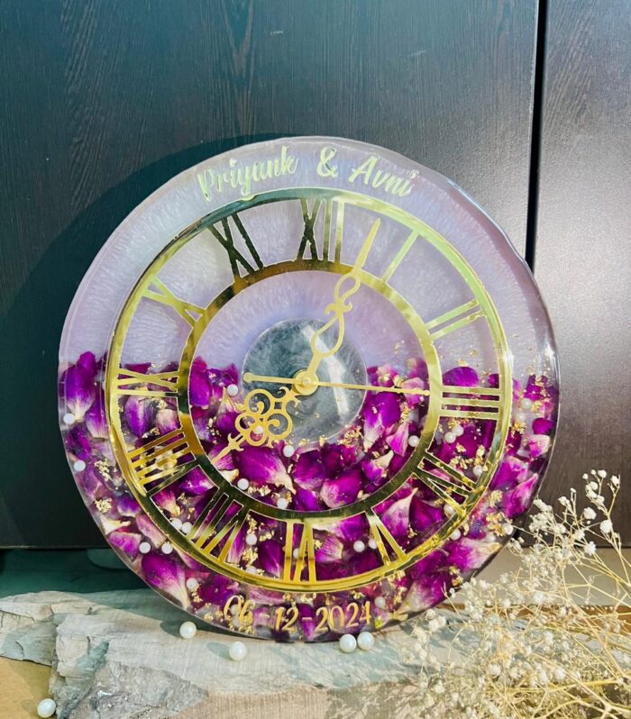 Resin Beautiful Handmade Clock