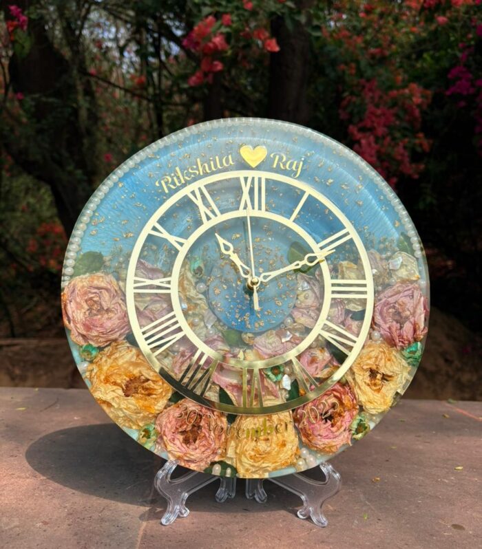 Resin Beautiful Handmade Clock